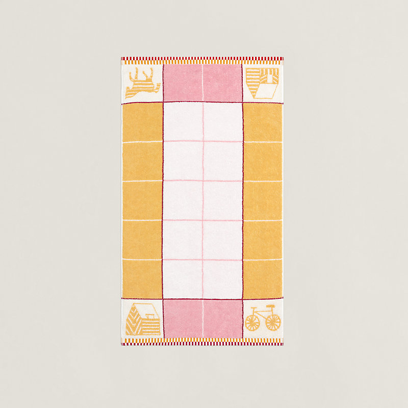 Serviette de toilette Les Cabanes | Hermès Canada